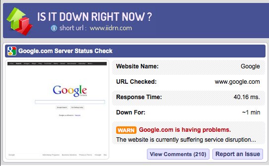 Google è down